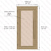 Western Red Cedar Sauna Door With Full Bronze Glass, ADA Compliance, 1005×2075 mm (39 1/2 x 81 3/4″) - West Coast Saunas - BSAUNAWRCBGDL