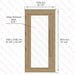 Western Red Cedar Sauna Door With Full Clear Glass, ADA Compliance, 1005×2075 mm (39 1/2 x 81 3/4″) - West Coast Saunas - BSAUNAWRCCGDL