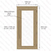 Western Red Cedar Sauna Door With Full Clear Glass, ADA Compliance, 1005×2075 mm (39 1/2 x 81 3/4″) - West Coast Saunas - BSAUNAWRCCGDR