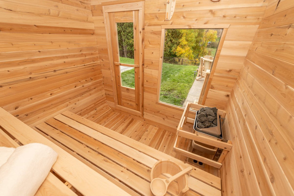 Canadian Timber Luna Outdoor Traditional Sauna - West Coast Saunas - CTC22LU