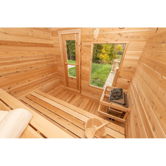 Canadian Timber Luna Outdoor Traditional Sauna - West Coast Saunas - CTC22LU