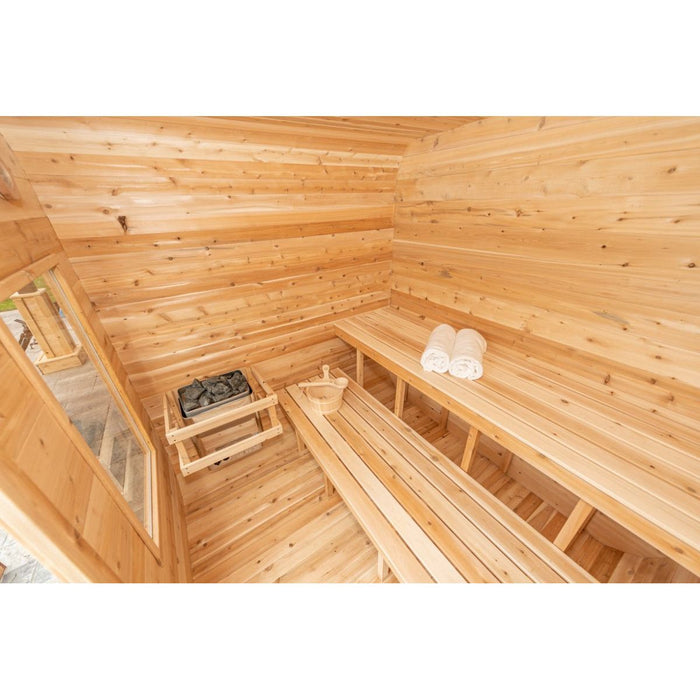 Canadian Timber Luna Outdoor Traditional Sauna - West Coast Saunas - CTC22LU
