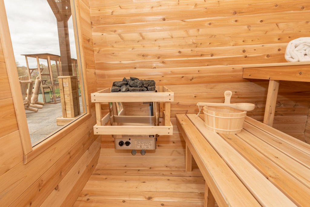 Canadian Timber Luna Outdoor Traditional Sauna - West Coast Saunas - CTC22LU