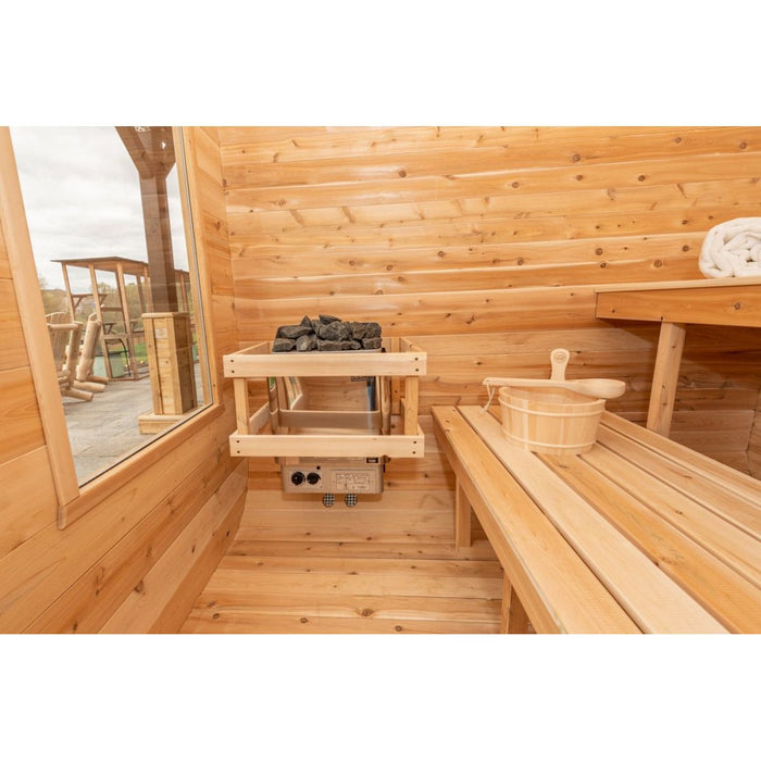 Canadian Timber Luna Outdoor Traditional Sauna - West Coast Saunas - CTC22LU