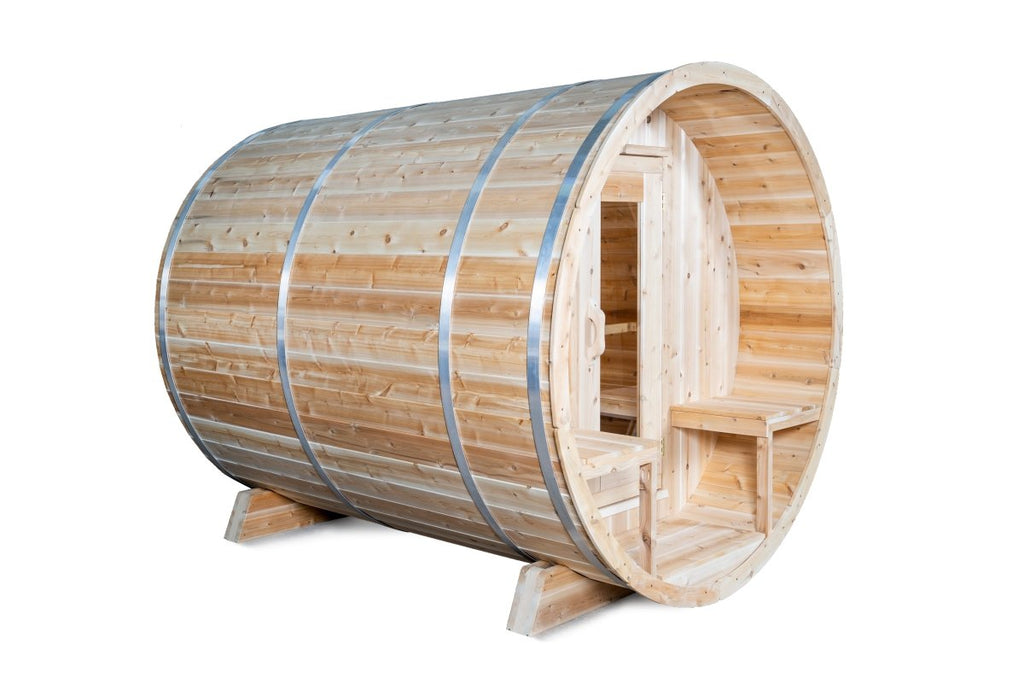 Canadian Timber Serenity Barrel Sauna - West Coast Saunas - CTC2245W