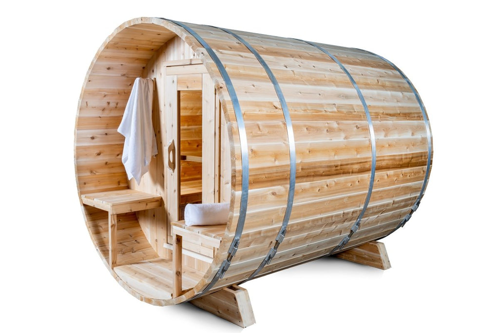 Canadian Timber Serenity Barrel Sauna - West Coast Saunas - CTC2245W