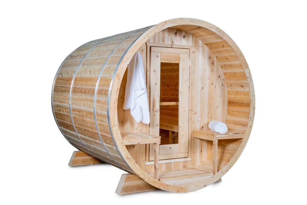 Canadian Timber Serenity Barrel Sauna - West Coast Saunas - CTC2245W