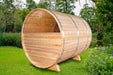 Canadian Timber Serenity Glass Window Barrel Sauna - West Coast Saunas - CTC2245MP