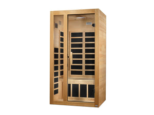 Dynamic Gracia 1-2 Person Low EMF Far Infrared Sauna - West Coast Saunas - DYN-6119-01