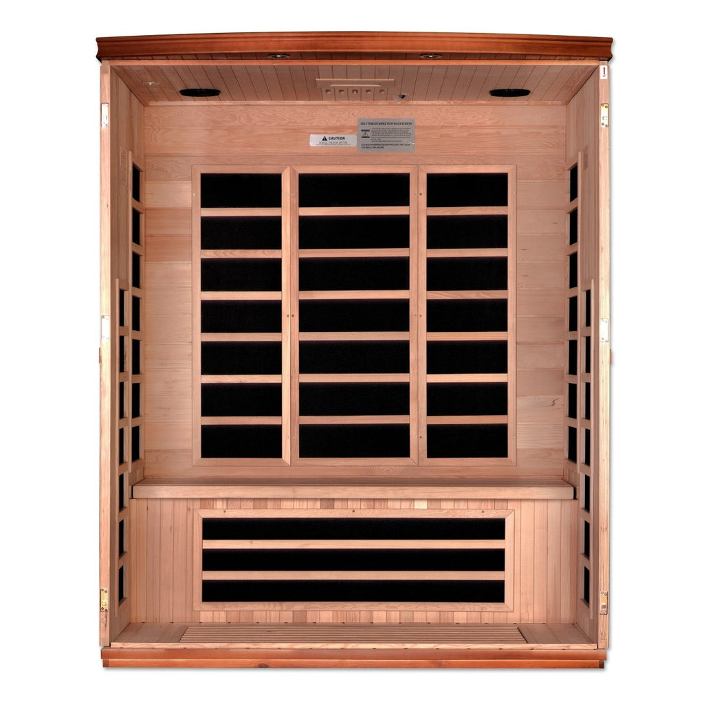 Dynamic Lugano 3-person FAR Infrared Sauna - West Coast Saunas - DYN-6336-02