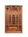Golden Designs 2-Person FAR Infrared Sauna with Himalayan Salt Bar - West Coast Saunas - GDI-8020-02