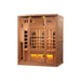 Golden Designs 3-Person FAR Infrared Sauna with Himalayan Salt Bar - West Coast Saunas - GDI-8030-02