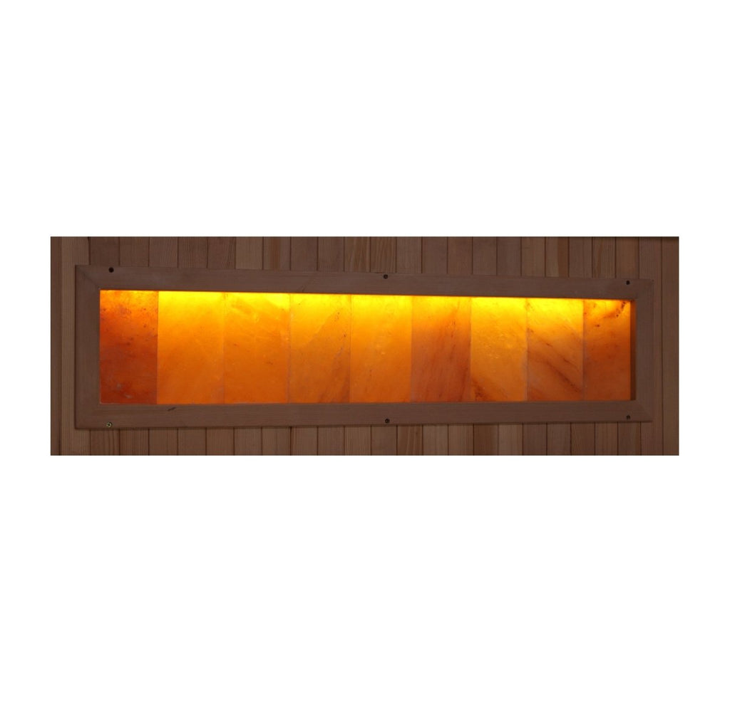 Golden Designs 3-Person FAR Infrared Sauna with Himalayan Salt Bar - West Coast Saunas - GDI-8030-02