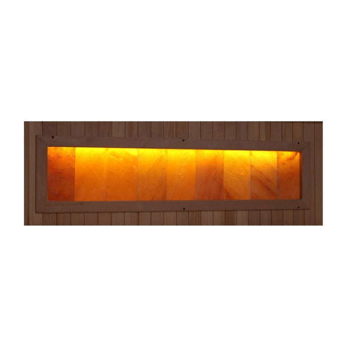 Golden Designs 3-Person FAR Infrared Sauna with Himalayan Salt Bar - West Coast Saunas - GDI-8030-02