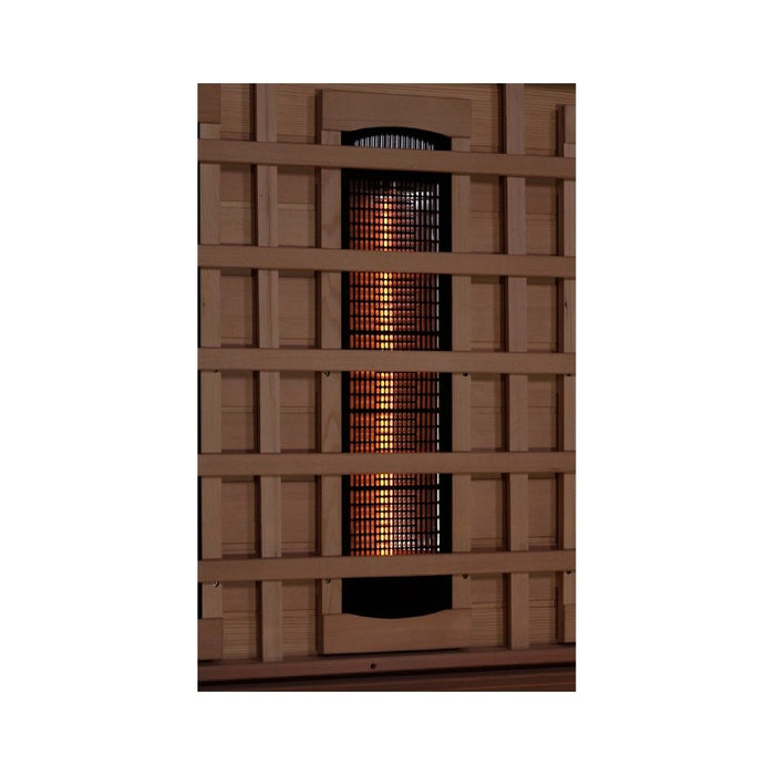 Golden Designs 3-Person FAR Infrared Sauna with Himalayan Salt Bar - West Coast Saunas - GDI-8030-02