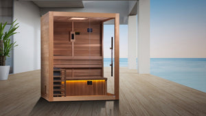 Golden Designs Indoor 3-Person "Hanko Edition" Traditional Sauna - West Coast Saunas - GDI-7202-01