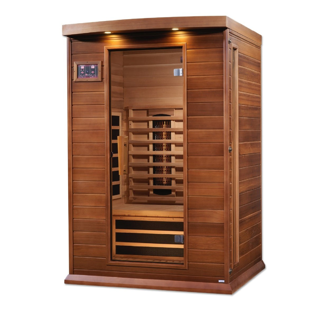 Maxxus 2-Person Full Spectrum Near Zero EMF Cedar Infrared Sauna - West Coast Saunas - MX-M206-01-FS CED