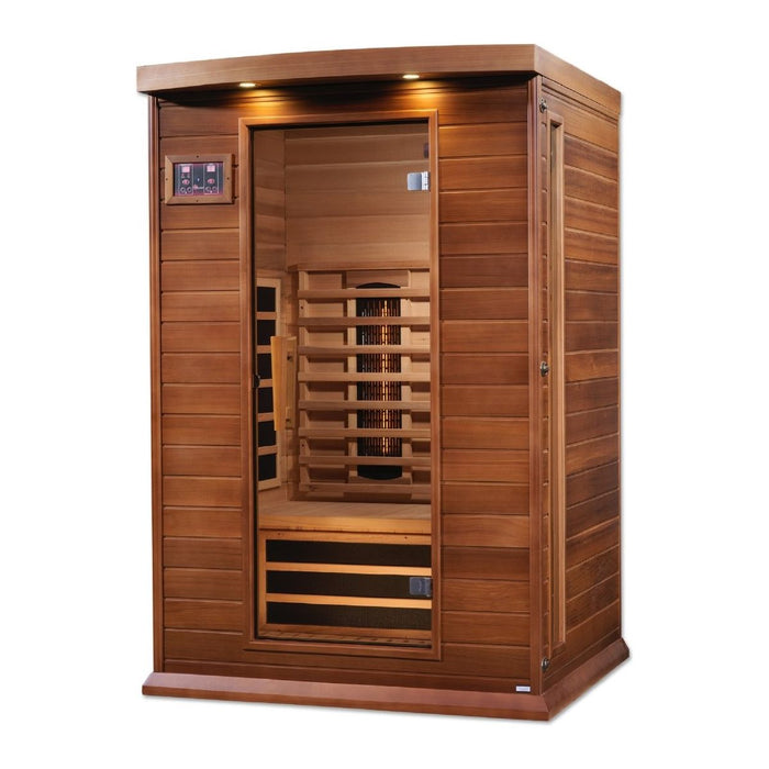 Maxxus 2-Person Full Spectrum Near Zero EMF Cedar Infrared Sauna - West Coast Saunas - MX-M206-01-FS CED