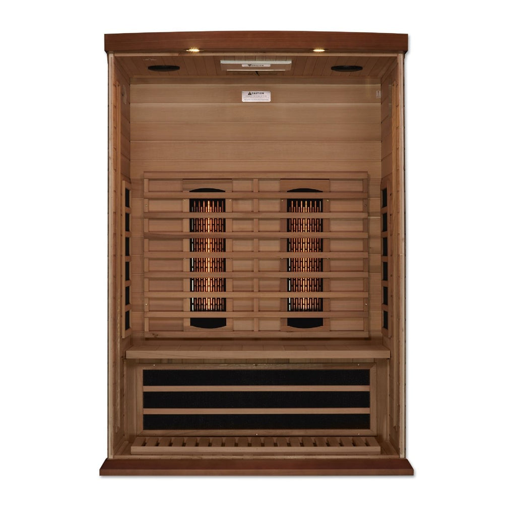 Maxxus 2-Person Full Spectrum Near Zero EMF Cedar Infrared Sauna - West Coast Saunas - MX-M206-01-FS CED