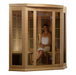 Maxxus 3-Person Corner FAR Infrared Sauna - West Coast Saunas - MX-K356-01