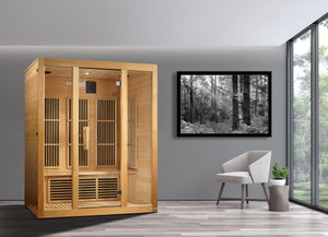 Maxxus Bellevue 3-Person FAR Infrared Sauna - West Coast Saunas - MX-J306-01