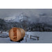 St. Moritz Traditional Outdoor Barrel Steam Sauna - West Coast Saunas - GDI-B002-01